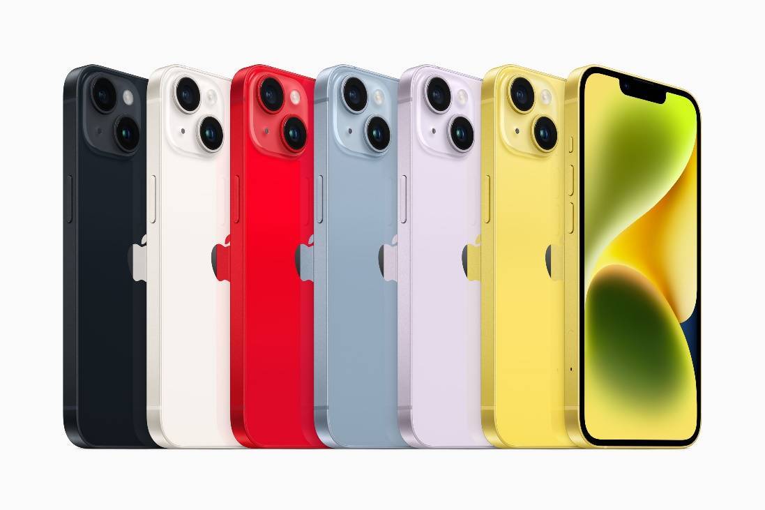 苹果13有18版本吗:iPhone 14系列推出“明黄”配色，撞色小米13飓风黄，小米这波赢麻了